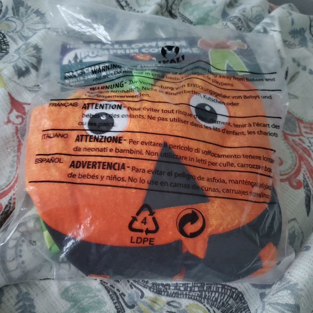 19-24 months pumpkin Costume
